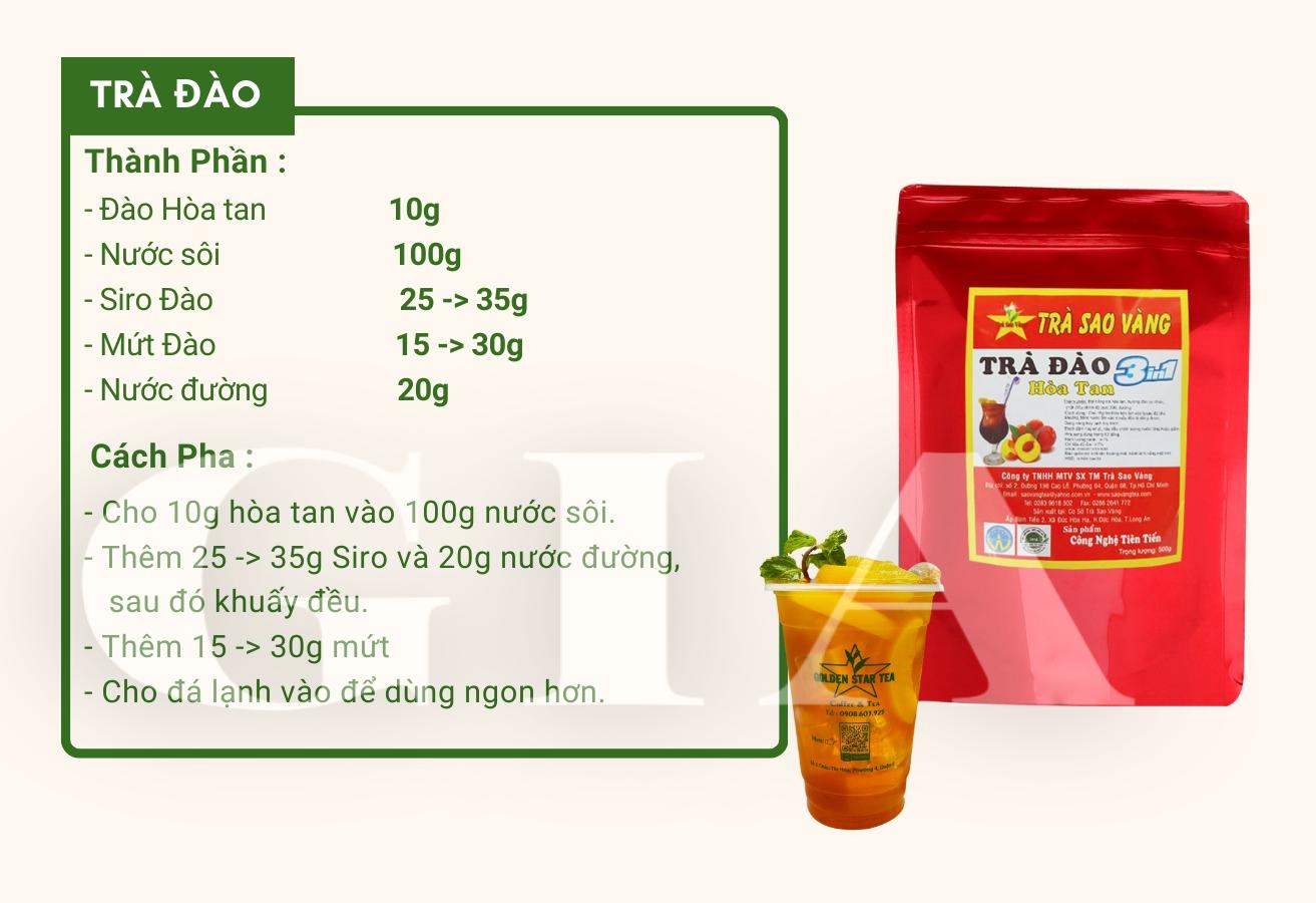 Trà hòa tan Sao Vàng gói 500g