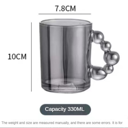 Bong Bóng Mùa Hè xử lý cốc cà phê Retro cốc sữa cốc thủy tinh cốc đánh dấu
