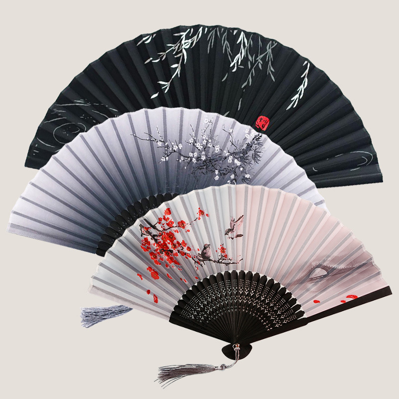 Room decoration Folding Fans Handheld Elegant Antique Style Hand Fan ...