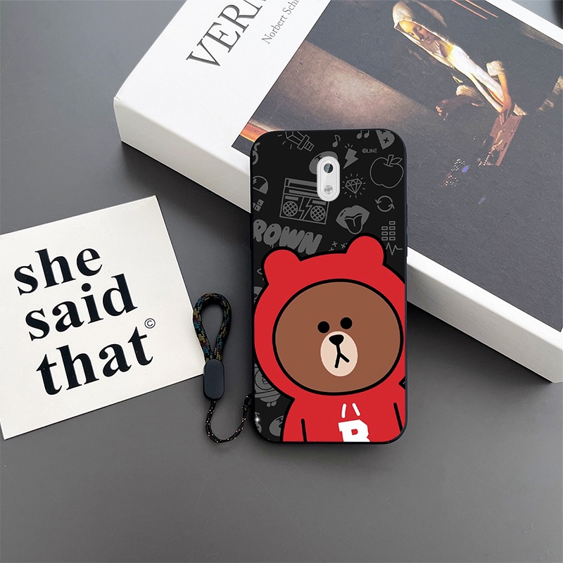 Nokia 3 Casing Brown Bear Cartoon Shockproof Phone Case