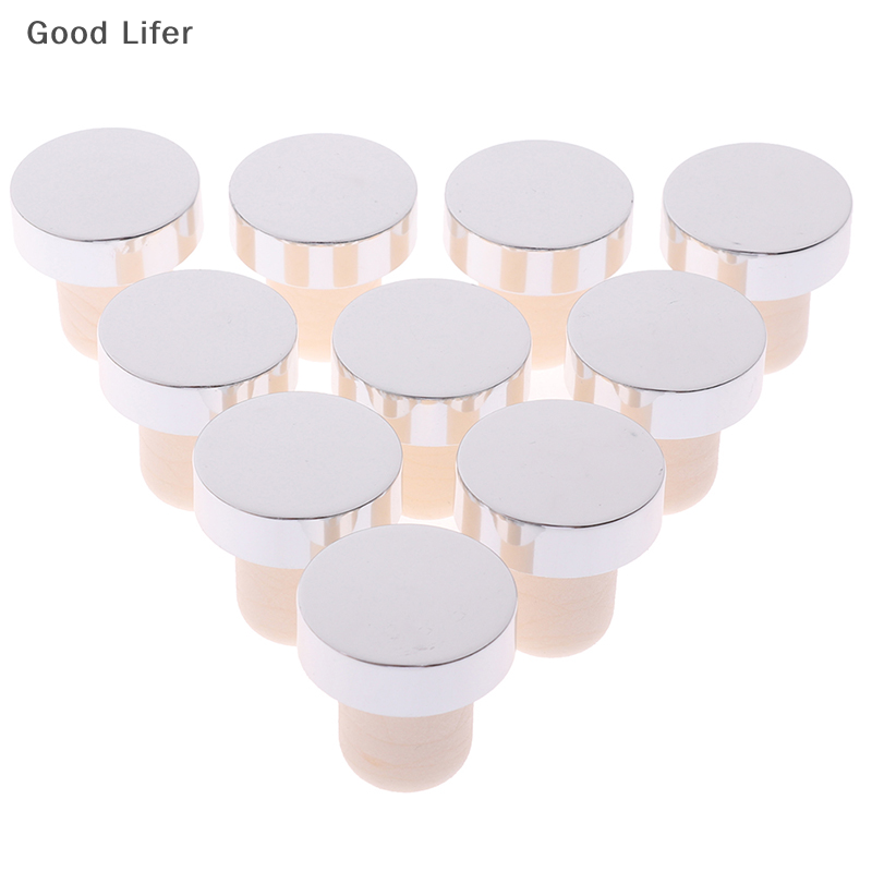Good Lifer 10 cái Nút chặn rượu vang đỏ hình chữ T bằng Polymer nút chai nút bịt Nắp nút chai