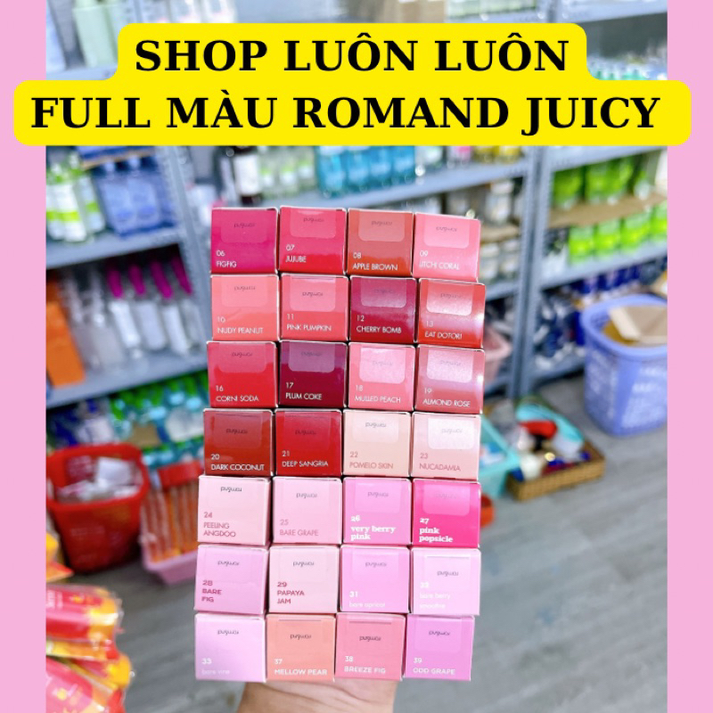 Son Romand Juicy Lasting Tint 16 Corni Soda Màu Đỏ Đất