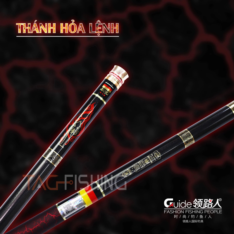 Cần tay Guide Thánh Hỏa Lệnh Săn hàng (chính hãng) độ cứng 5h-28i bảo hành điện tử 2 lóng
