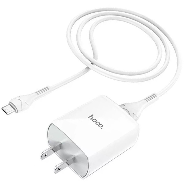 Bộ sạc Hoco DC13 Micro 2.4A chân dẹt tiêu chuẩn 1 cổng USB cho Android