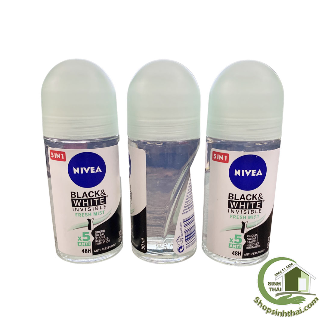 Lăn nách khử mùi nivea nữ black & white 50ml