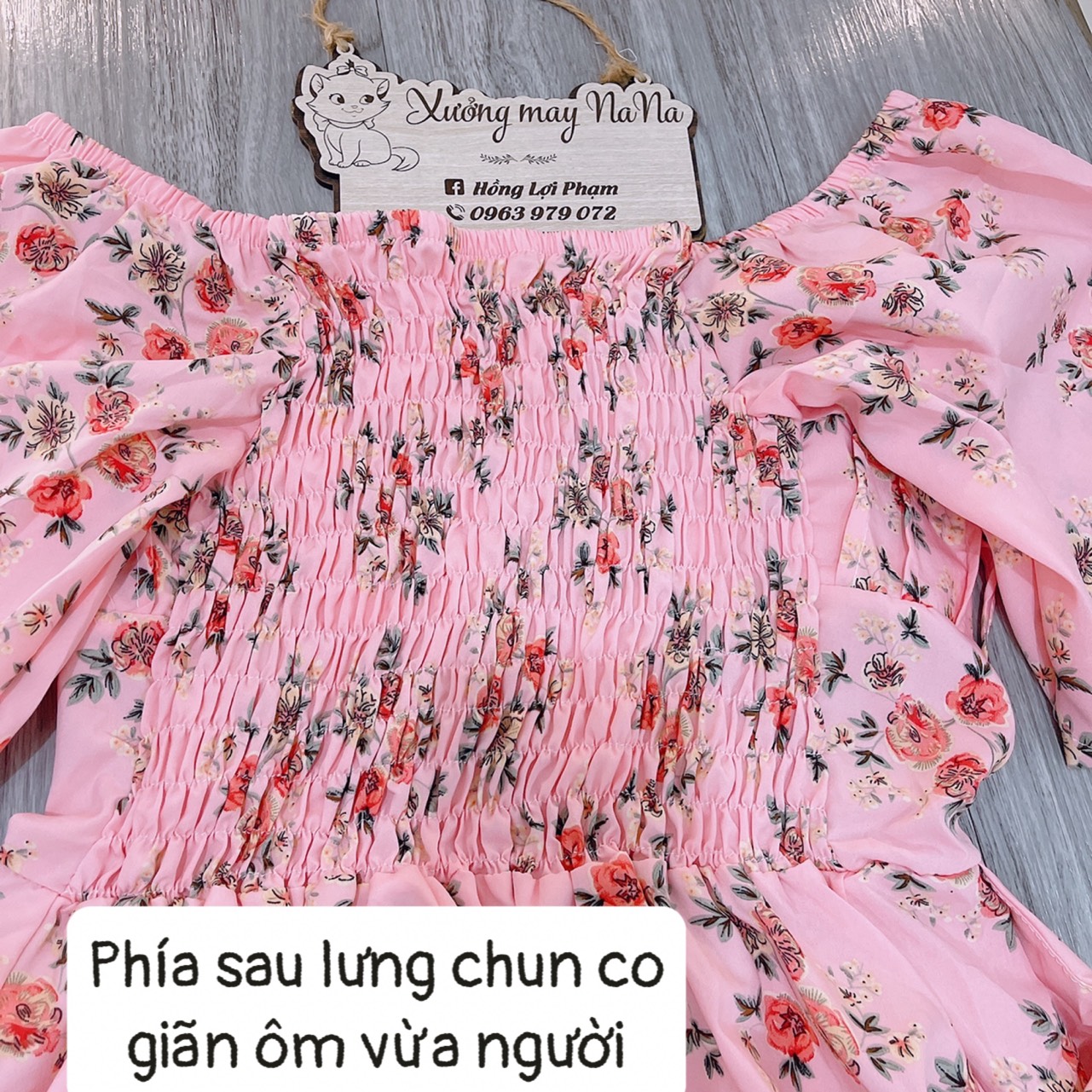 Maxi hoa nhí đính ngọc (hình thật +video)