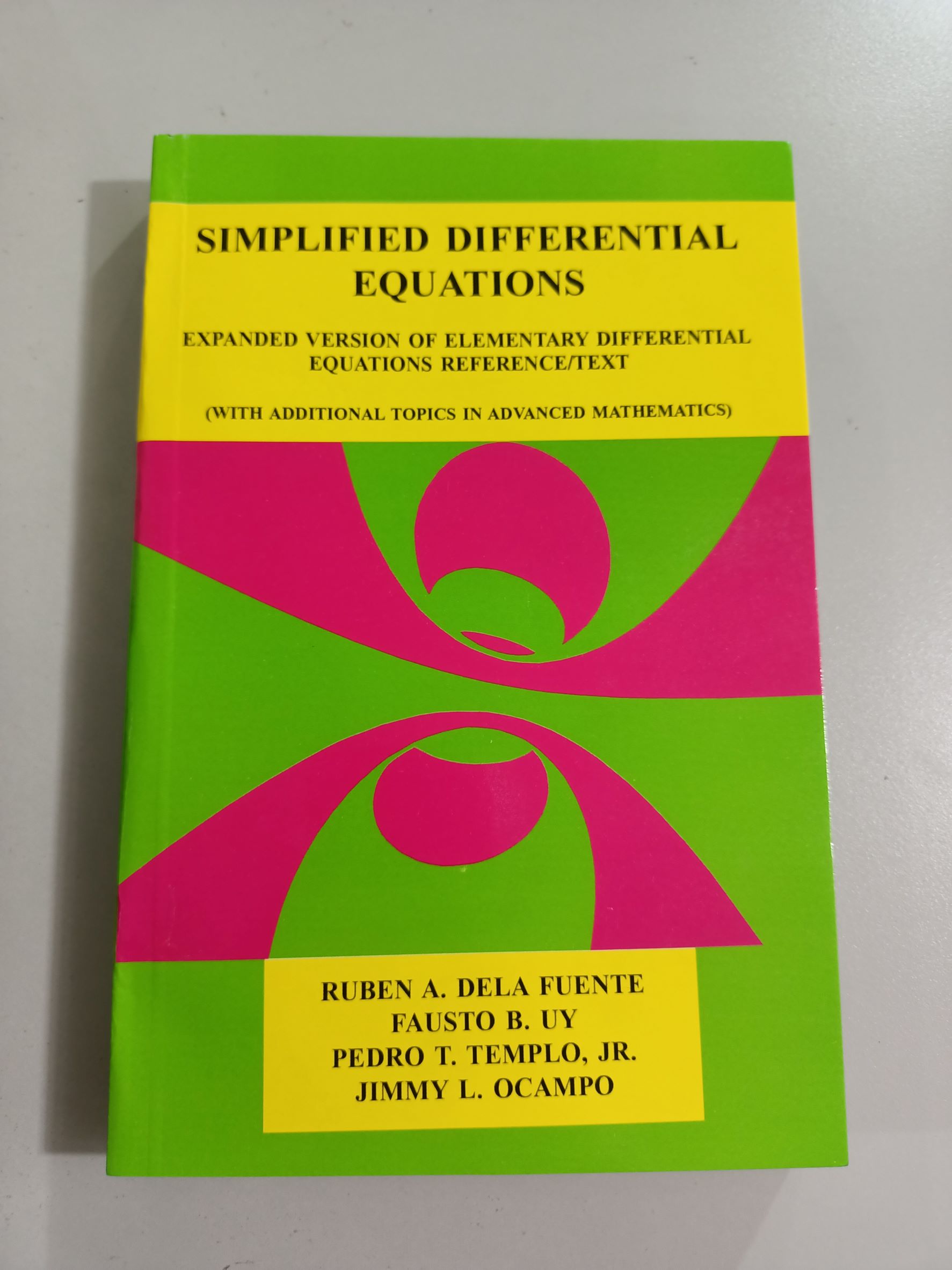 Simplified Differential Equations Expanded Version of Elementary