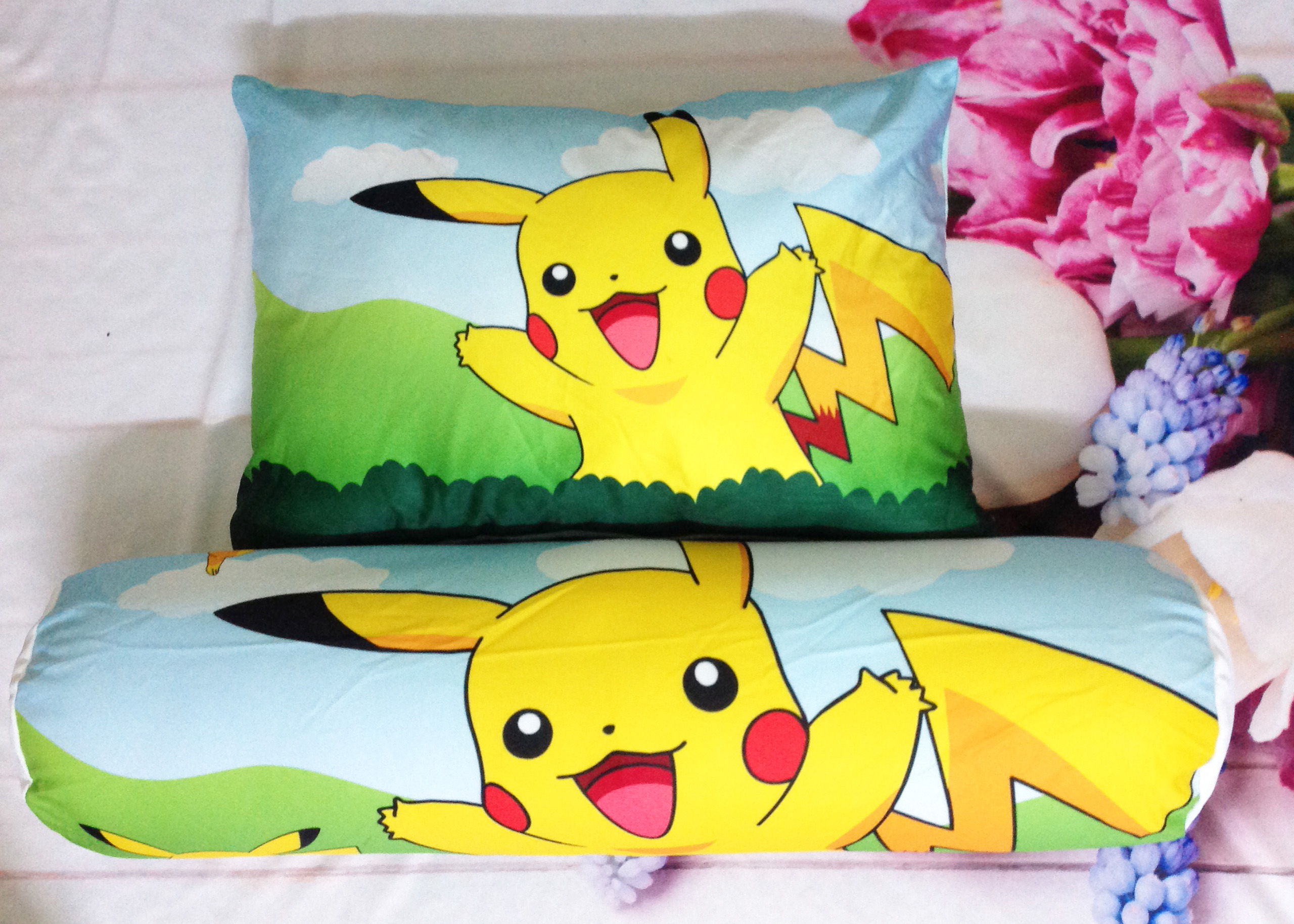Vỏ gối và chăn Pikachu (bán lẻ từng món)