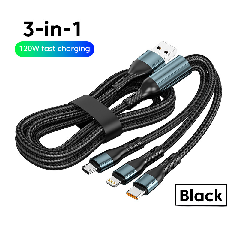 3 trong 1 cáp usb 5a siêu nhanh sạc loại c cáp micro usb sét cáp cho usb c dữ liệu cabo