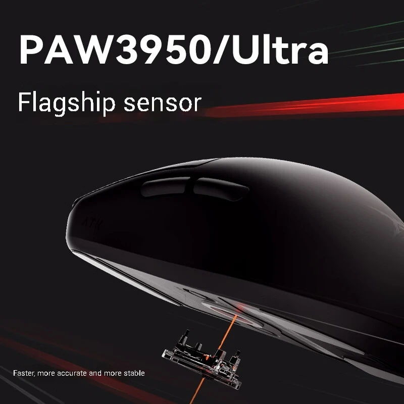 AKT Blazing Sky X1 Wireless Mouse PAW3950 Ultra 750IPS 8k PollingRate Lightweight Customized Adjustable DPI FPS MOBE Gaming Mice. 