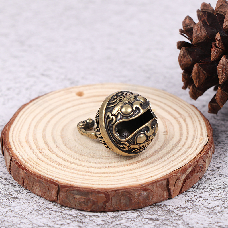 Brass Drop Bell Chinese Good Luck Tinkle Bell Charm For Bracelet and Anklet. 