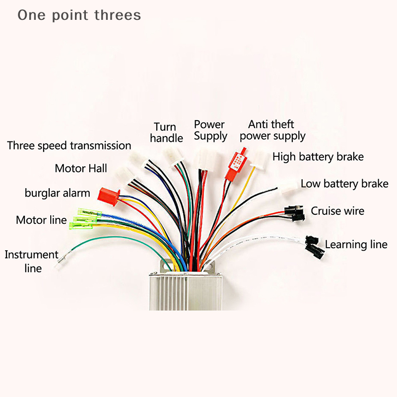 One point threes Bộ điều khiển động cơ không chổi than 36V/48V 350W Bộ điều chỉnh động cơ DC Bộ điều khiển tốc độ