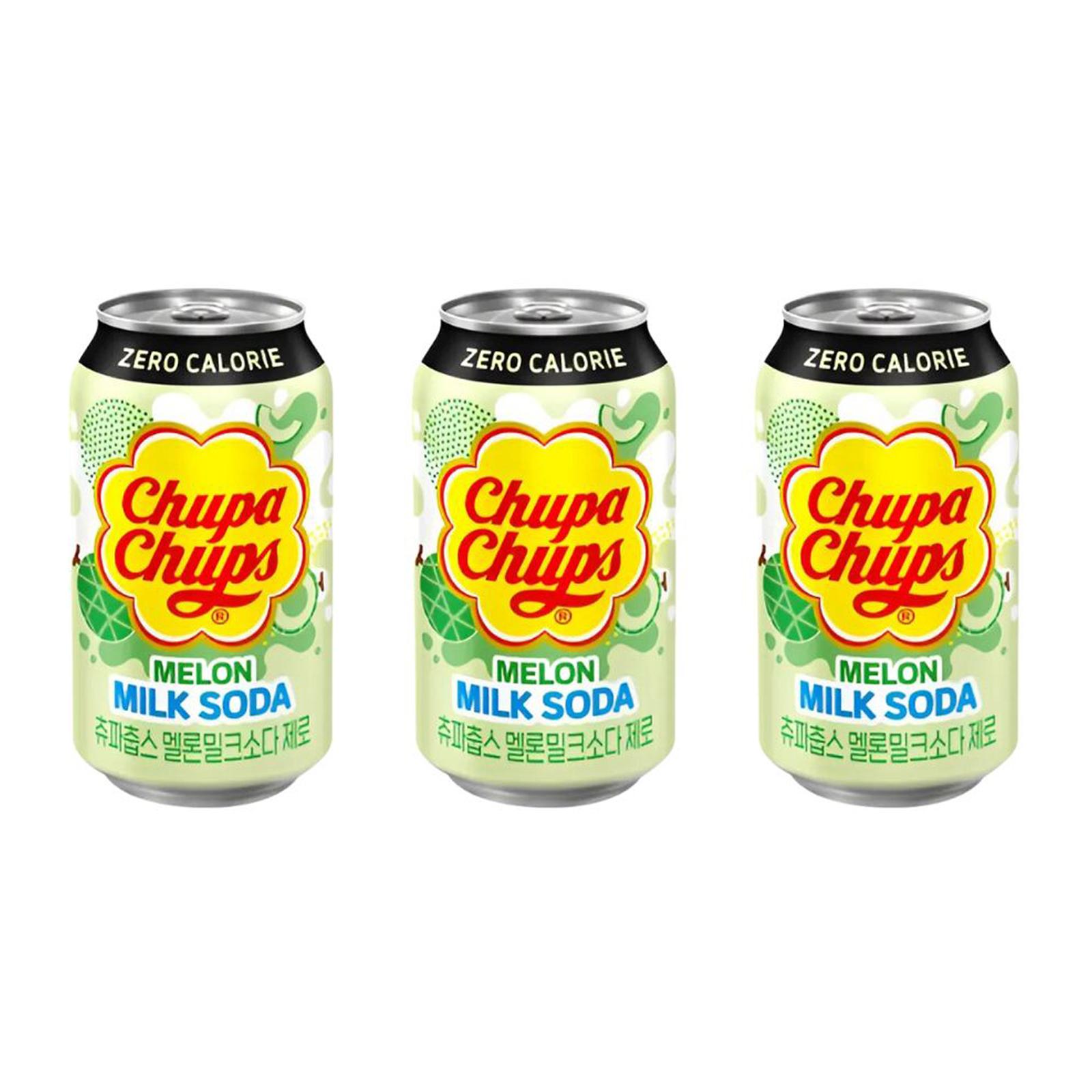 Chupa Chups CHUPA CHUPS ZERO MELON MILK SODA 350ML (BUNDLE OF 3