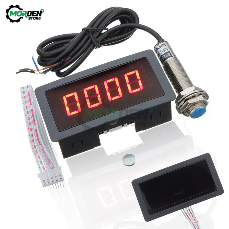 Led Rpm Tachometer 【InnovateWorld】5.6 Inch 4 Digital LED Display Tachometer RPM Speed ...