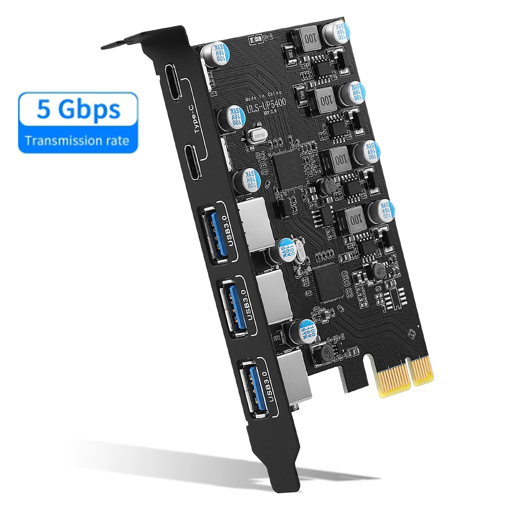 【Storewide Sale】 5 ports 5Gbps PCIE Expansion Card PCIE 1X To 5 Port ...