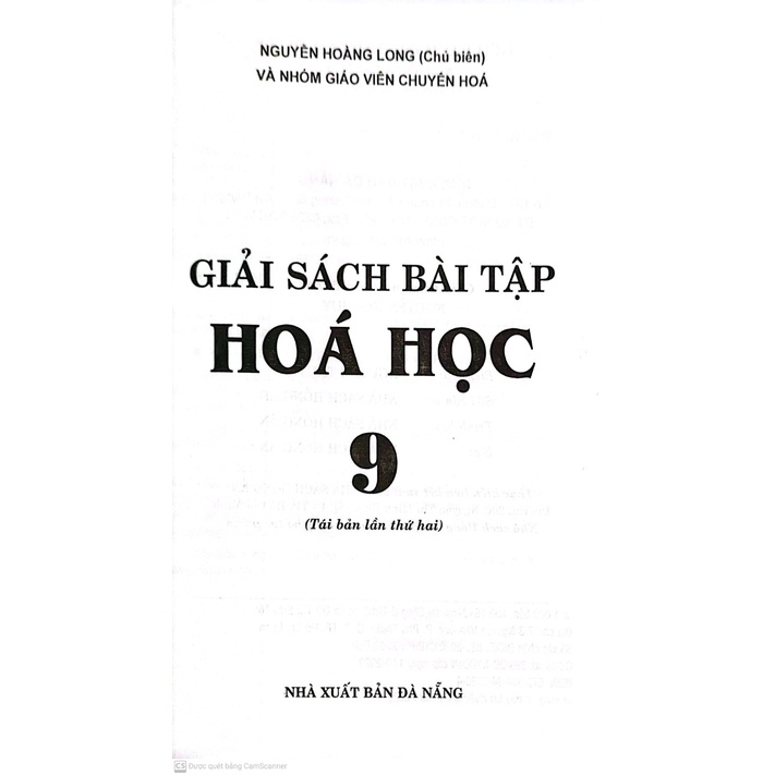 Giải sách bài tập Hóa Học lớp 9 ( HA )