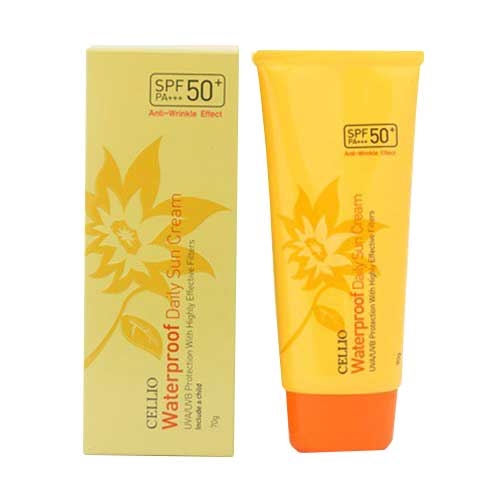 Kem chống nắng cellio whitening sun cream spf50+ pa+++ lyo shop