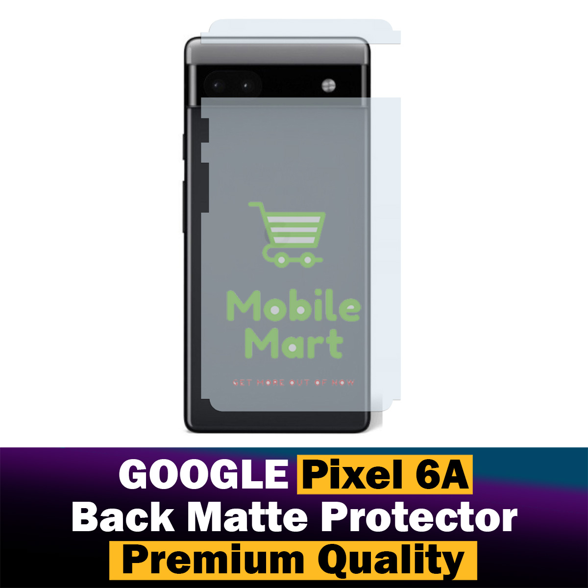 Google Pixel 6A Back Protector Carbon Fiber Matte Soft Skin Sheet For Google Pixel 6A