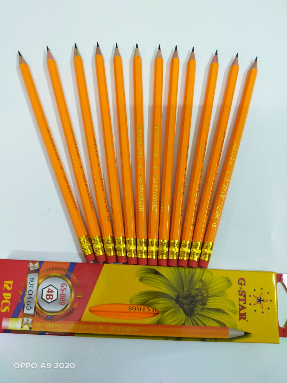 Hộp 12 bút chì Vàng GStar (2B/3B/4B/5B/6B)