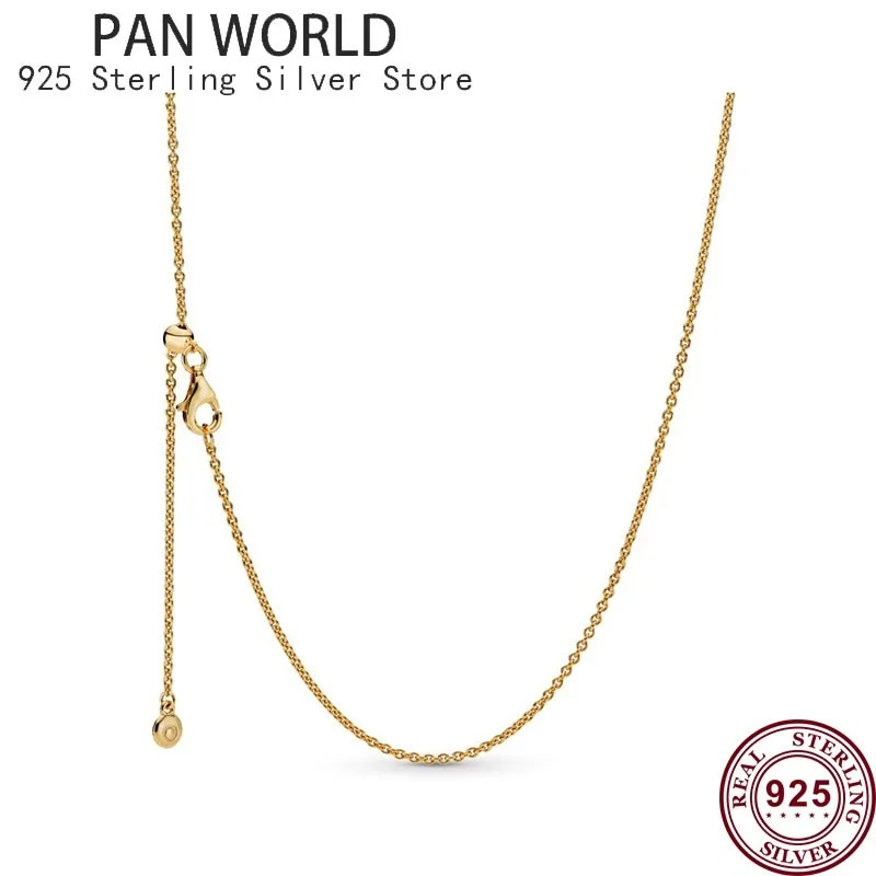 Hot 925 Sterling Silver Fashion Versatile Clavicle Chain Women's Necklace Is Suitable For The Original pan Pendant Jewelry. 