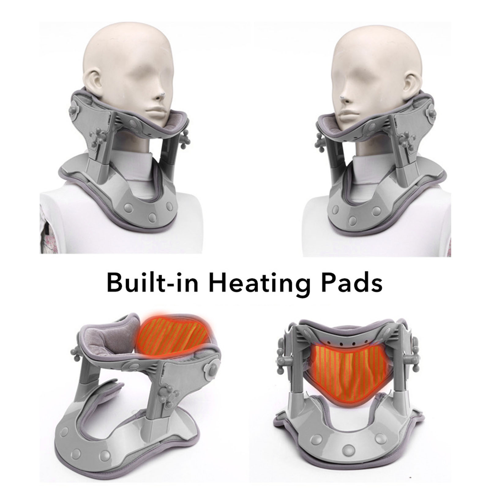 [MeiBoAll] Cervical Neck Traction Device Adjustable Household Electric Hot Compress Neck Stretcher