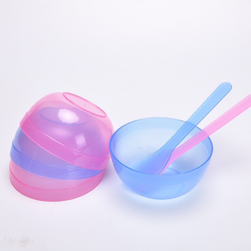 Bộ Trộn Mặt Nạ 3 Món : Chén nhựa+ Que Trộn + Cọ