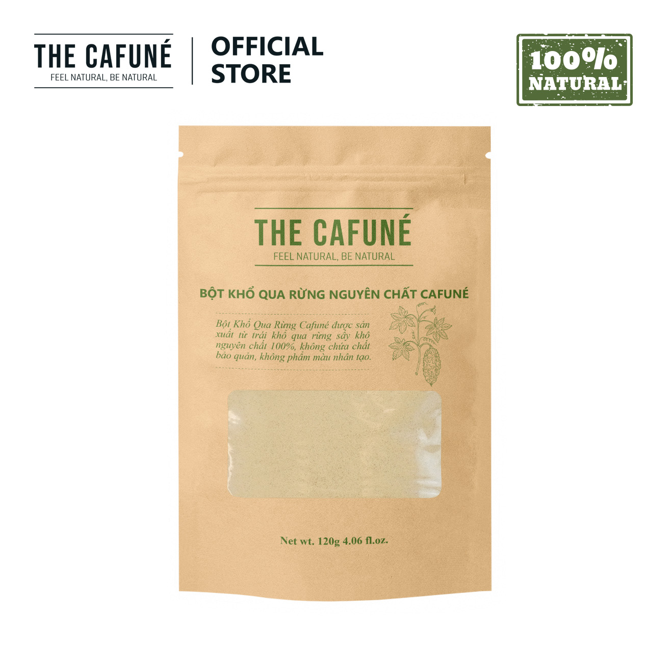 Bột khổ qua rừng Cafuné - nguyên chất 100% (60 Gram)