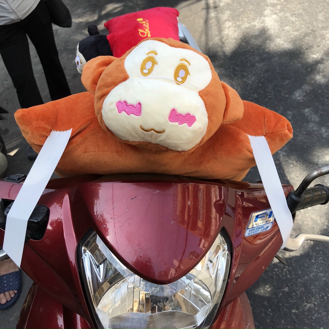 Gối đi xe máy cho bé siêu cute