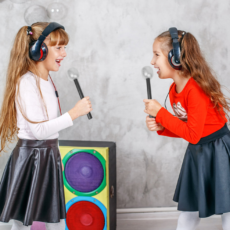 Hjpomall 12 chiếc micrô giả micrô giả micrô micrô trẻ em karaoke prop giai - ảnh sản phẩm 3