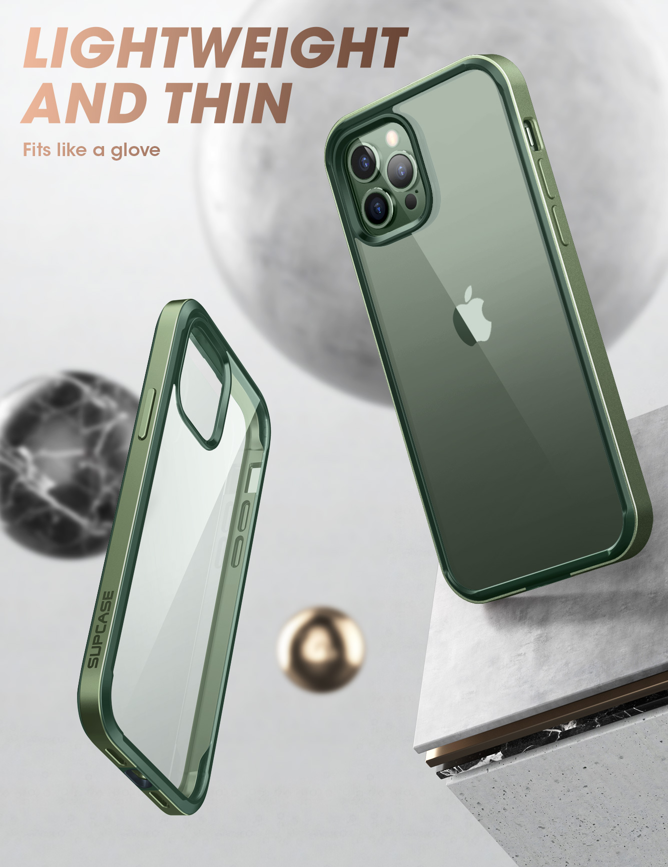 SUPCASE Ốp Lưng Sê-ri UB Edge Pro Cho iPhone 13 Pro Max (Phiên Bản 2021) Ốp Bảo Vệ Trong Suốt Khung Mỏng 6.7 Inch Có Tích Hợp Bảo Vệ Màn Hình
