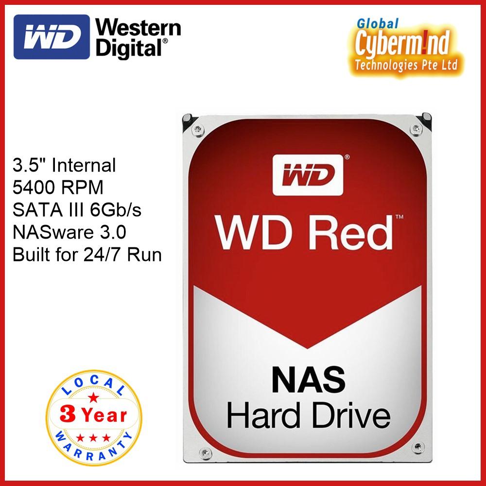 Western Digital Wd Red 3 5 Internal Sata 6gb S Nas Hard Drive Lazada Singapore