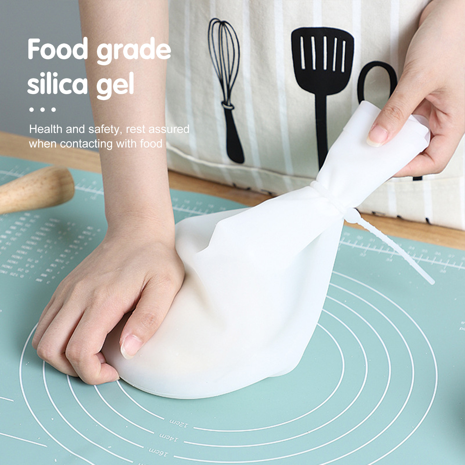 Alkali Resistant Dough Tool Versatile and Durable Silicone Kneading Bag for Easy Bread and Pastry Making Food Grade Reusable and Multifunctional Kitchen Baking Tool