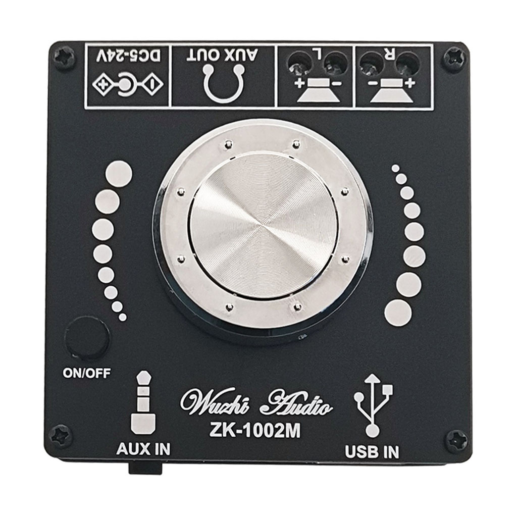 ZK-1002 Adjustable HIFI 5.0 Bluetooth-compatible Digital Power Amplifier Module Electronics with Treble & Bass Control