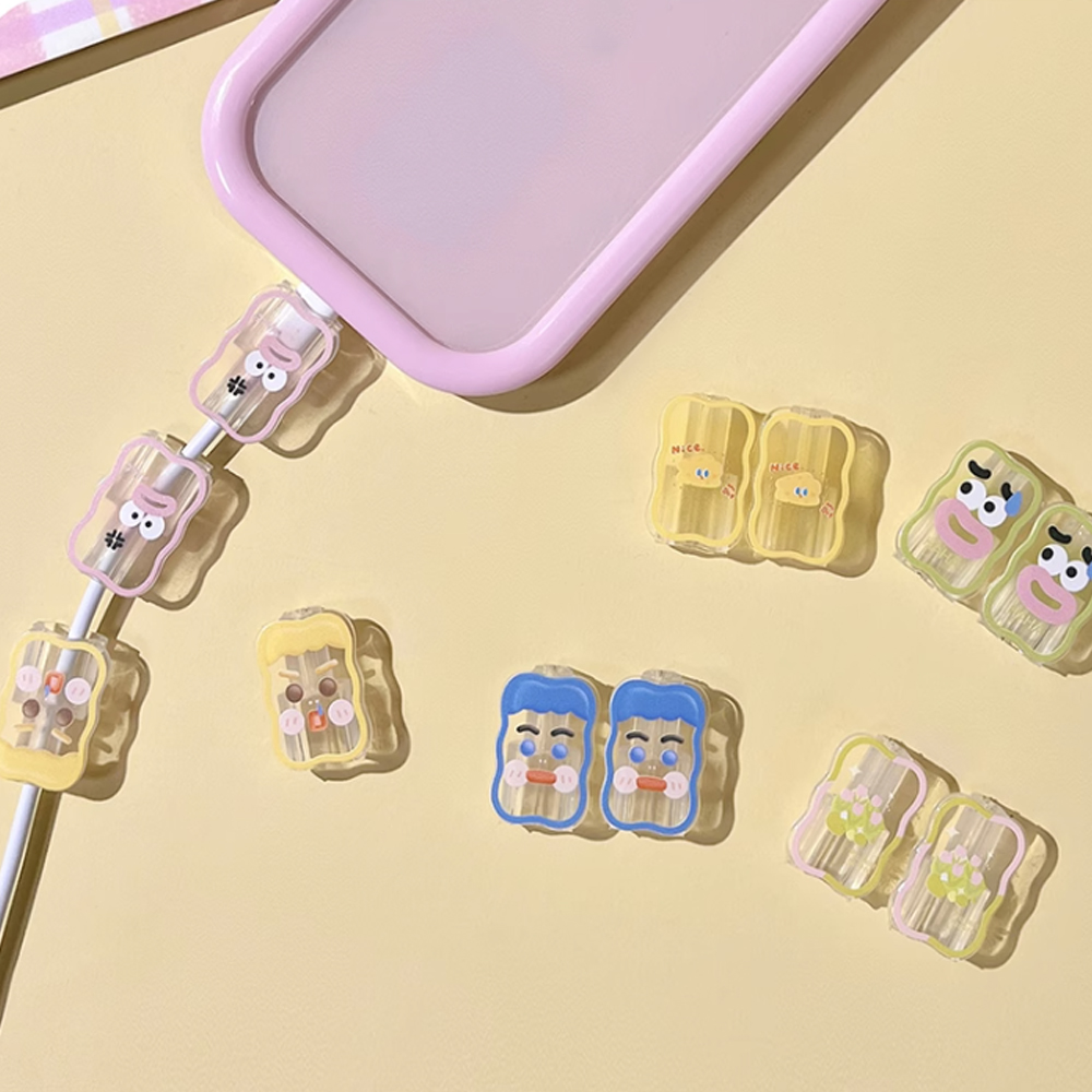 Charger Cover Protector Cord Protector For Charger for iPhone 18/20W Cable Winder Clip Data Cable Holder Ties Charging Data Protector Usb Charger Cord Management Cable Organizer