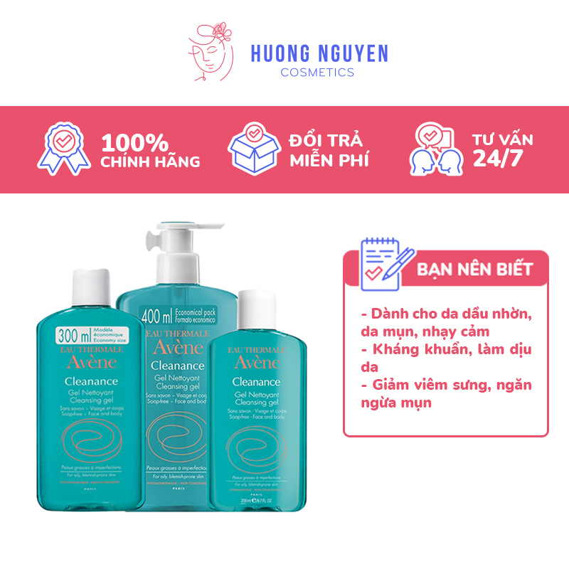 Sữa Rửa Mặt Avene Cleanance Cleansing Gel