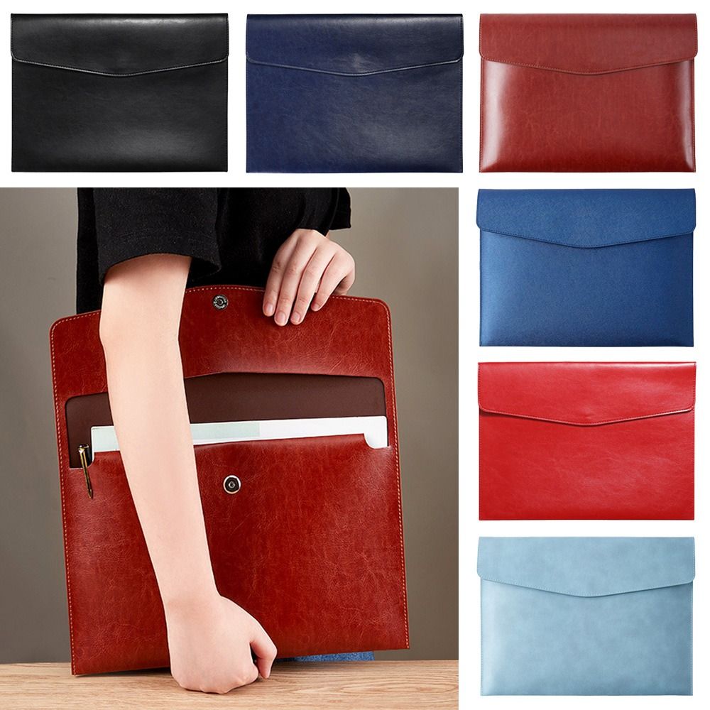 【Shop Now and Save】 A4 A6 Leather File Folder Data Package Document Bag ...