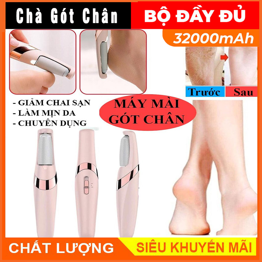 Máy Chà Gót Chân Tẩy Da Chết Vacosi Nhật Bản, Dụng Cụ Chà Gót Chân, Mài Gót Chân, Tẩy Da Chết Tại Nhà Tiện Lợi,Quà Tặng Cho Bạn Gái