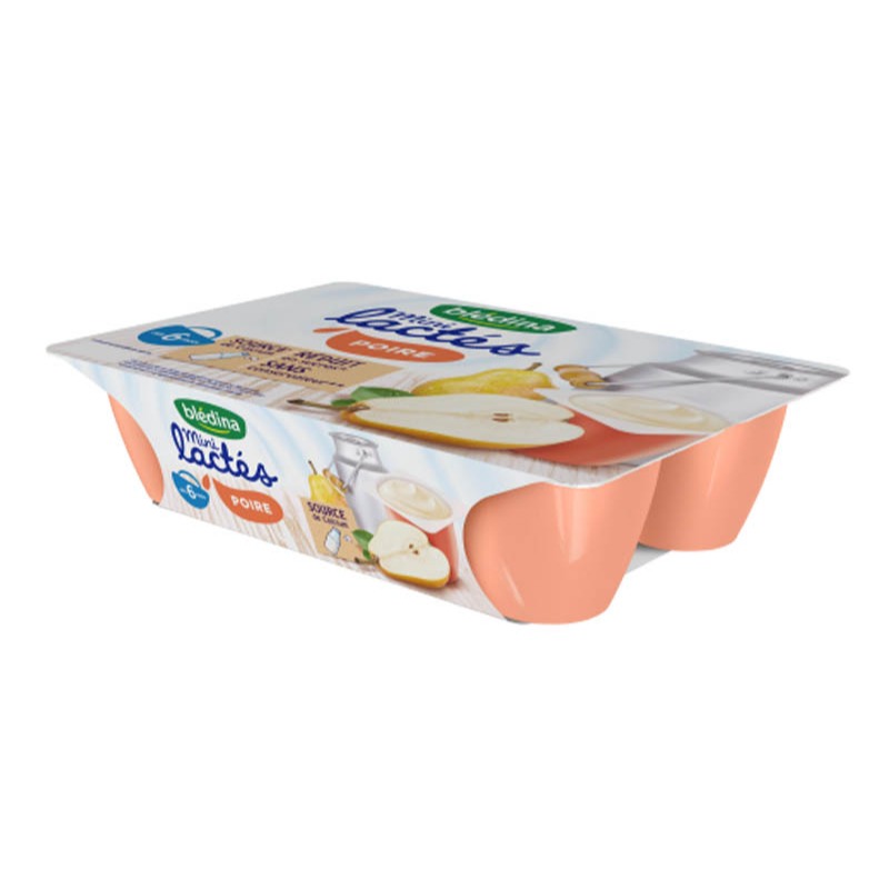 Sữa Chua Bledina Sữa Chua Nguội Vị Dâu, Chuối, Xoài, Lê Cho Bé Từ 6 Tháng Hàng Chính Hãng (Vỉ 6 Hộp) - Bibo Mart