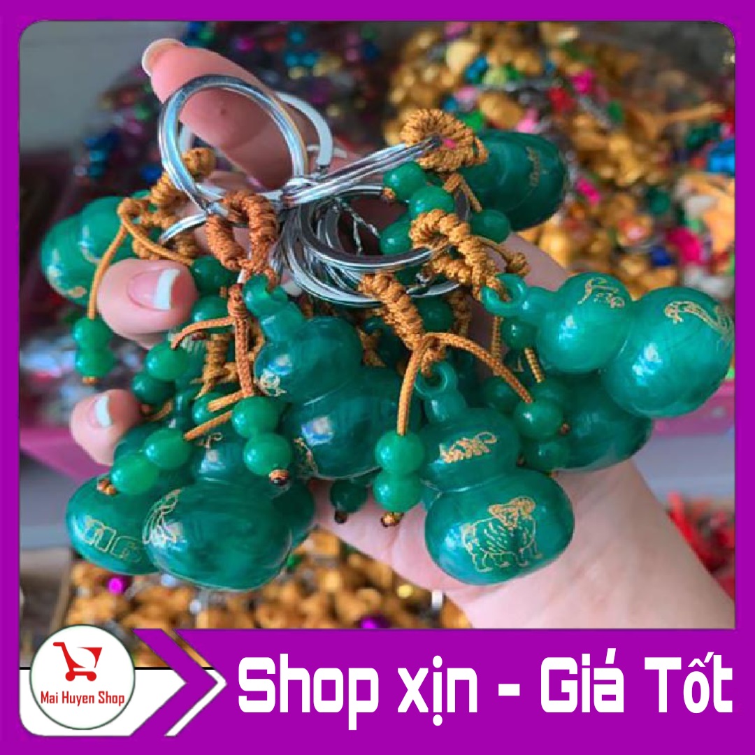 [HCM]Móc khóa Hồ lô XANH 12 con giáp Bình An