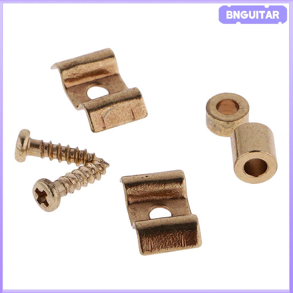 BNGUITAR 2x Guitar Roller String Tree Retainer Guides with Screws
