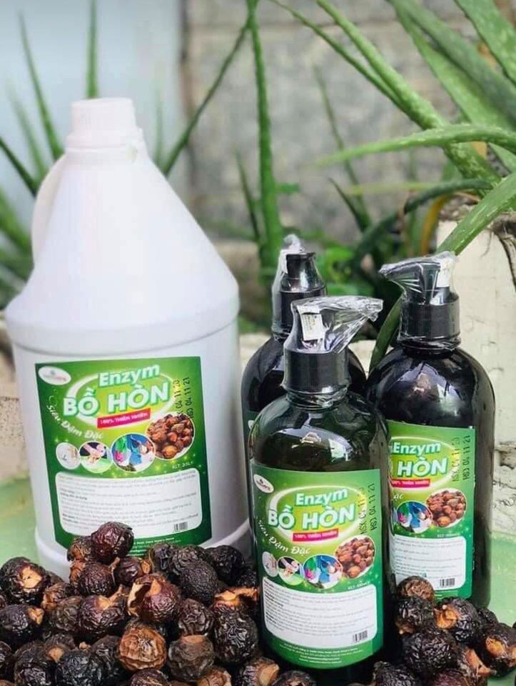 Nước rửa bát Enzyme Bồ hòn Huna'shome 500 ml