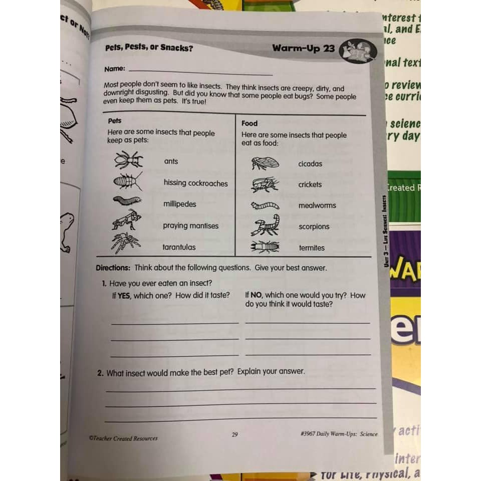Bộ 5q - DAILY WARM-UPS SCIENCE