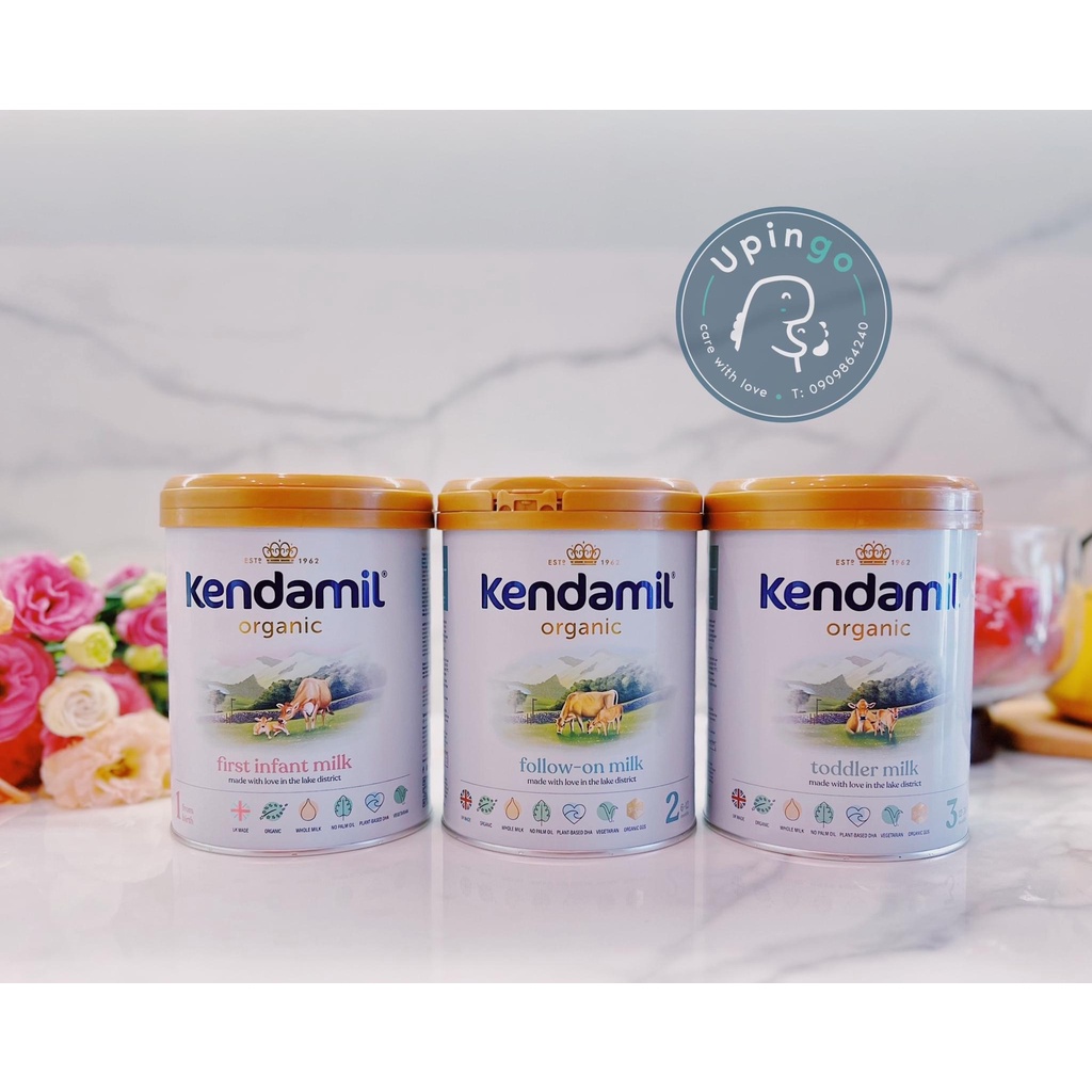 [MẪU MỚI] Sữa Kendamil Organic số 1,2,3 (800g) Anh Quốc