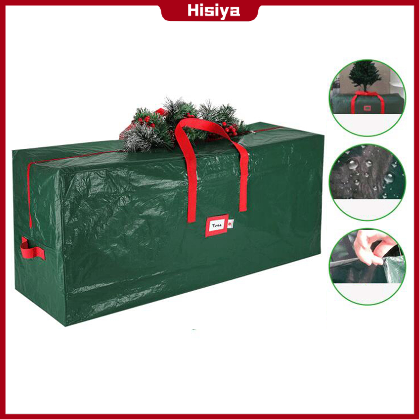 Hisiya Heavy Duty Christmas Tree Storage Bag Tree Container Dustproof