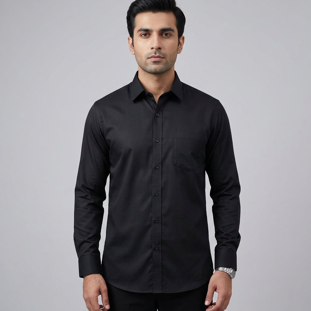Stylish & Fashionable Trendy Cotton Long Sleeve Formal Shirt For Men