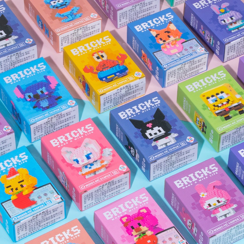 Khối nhỏ DIY Mô hình nhân vật Khối xây dựng Nanoblock StellaLou Duffy