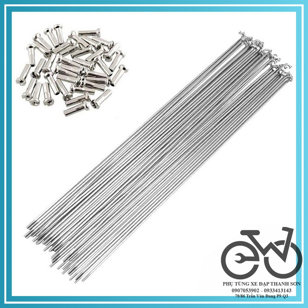 Nan hoa, căm xe đạp inox không rỉ (giá 1 cái)
