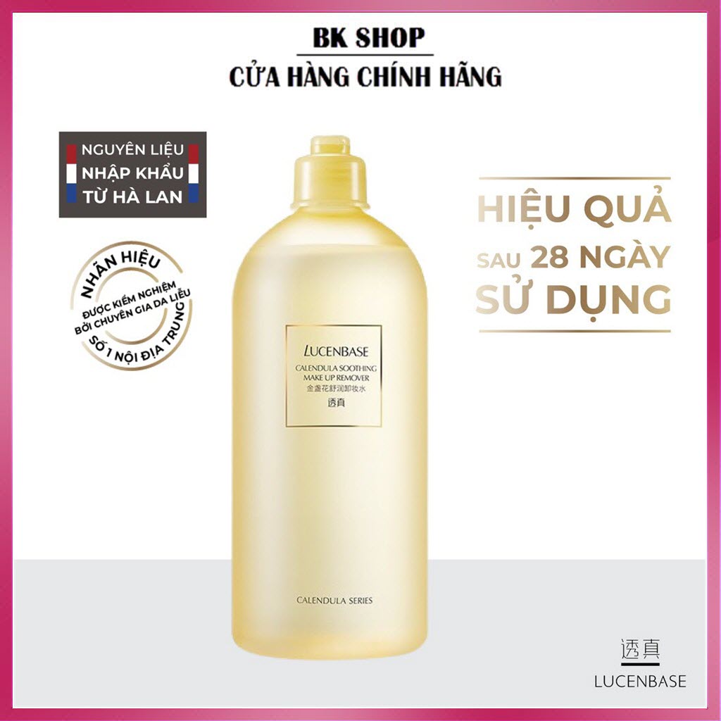 HOÀN TIỀN 15% - [LUCENBASE]  Nước tẩy trang hoa cúc  làm sạch dịu da Calendula Soothing Make Up Remover