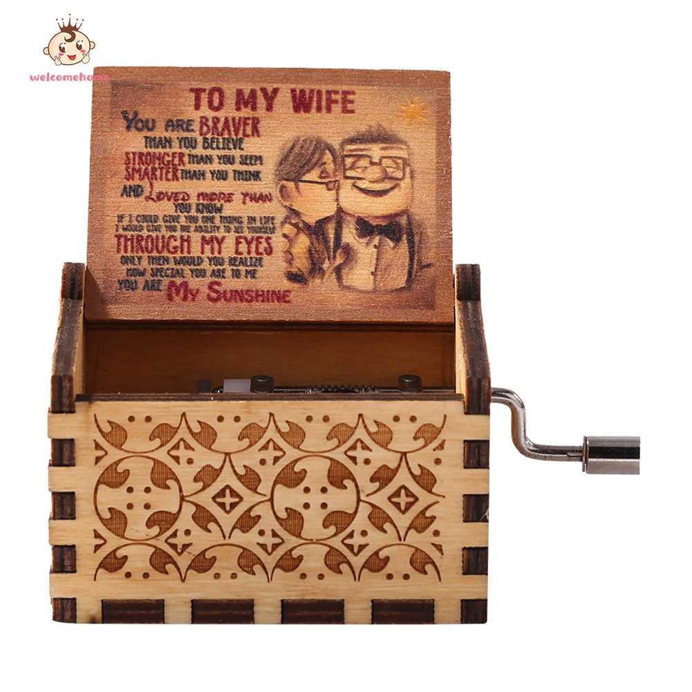 Welcomehome , Hộp Nhạc Trang Trí, Quà Tặng Ngày Valentine Đồ Trang Trí Nhà