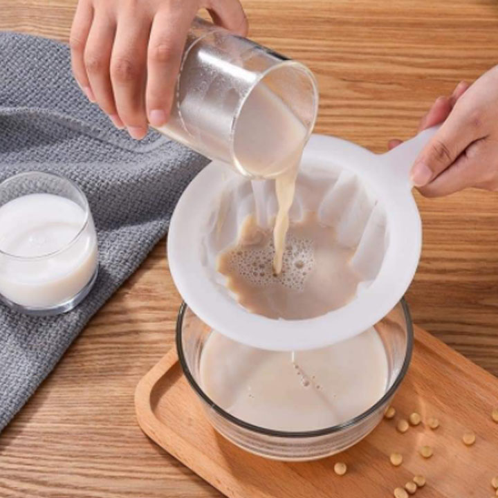 Dụng Cụ Lọc Sữa Đậu Nành Tiện Dụng Cho Nhà Bếp , Dụng Cụ Lọc Sữa Đậu Nành Bằng Vải Có Tay Cầm , Ray Lọc Đậu Nành , Lọc Trà , Rây Cháo , Nước Trái Cây Siêu Mịn